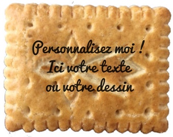 lot de 25 biscuits personnalisés petits beurres bretons imprimés