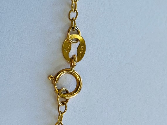 14K Yellow Gold and 14K White Gold Necklace *VINT… - image 7