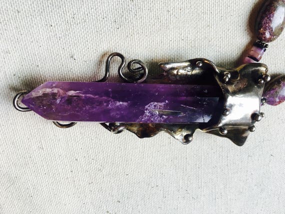 Stunning and healing STERLING SILVER AMETHYST cry… - image 3