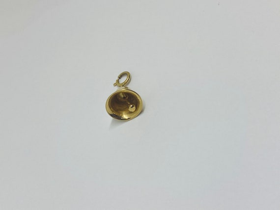 14K Yellow Gold Ringing Bell Pendant/Charm *VINTA… - image 2