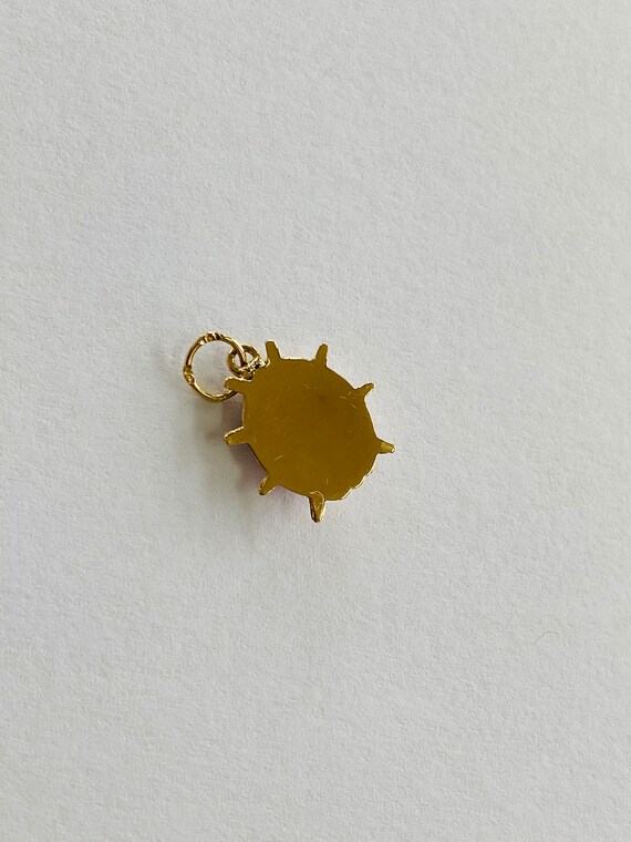14K Yellow Gold +  Enamel Ladybug Pendant/Charm *… - image 4