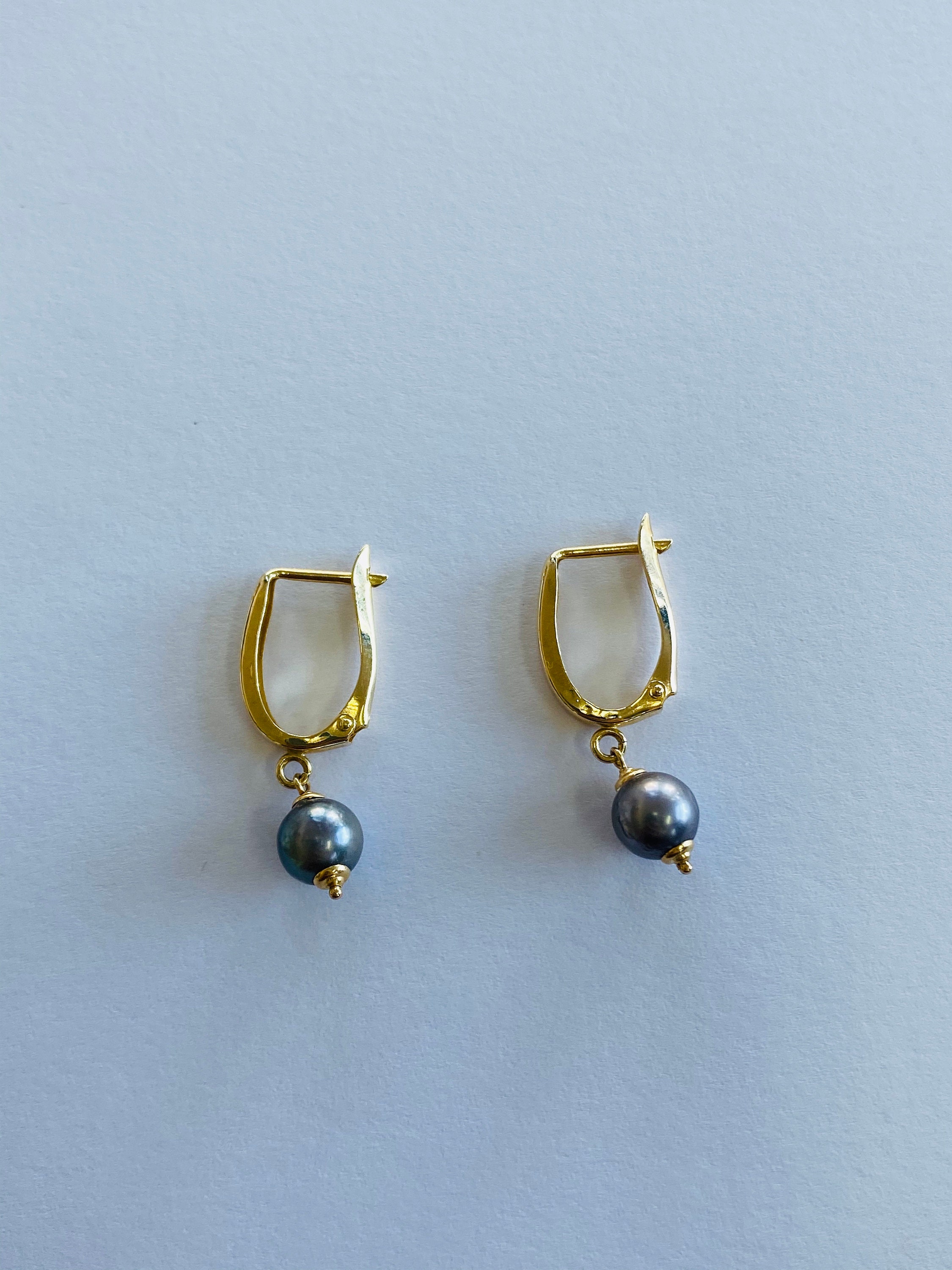 wholesale top quality 14K Yellow Gold Tahitian Pearl JCM Dangle