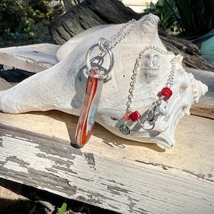 925 Sterling Silver Surfstone Surfite Halo Talisman Drop Pendant HALO2331