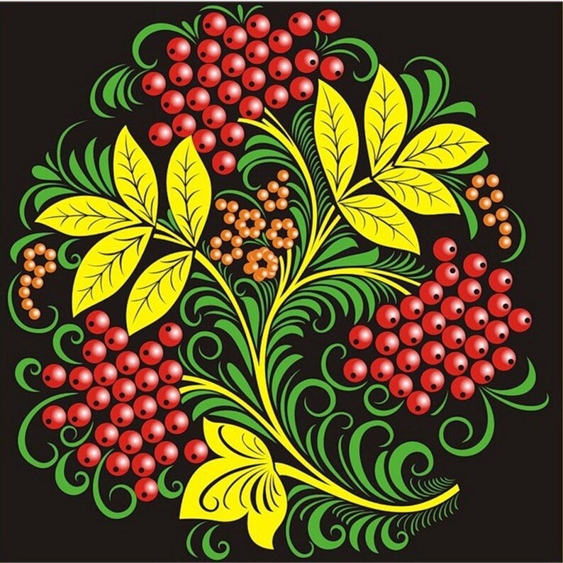 Хохлома рисунки и роспись