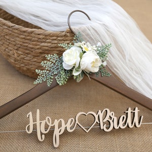 Bride Hanger, Wedding, Bridal Dress Hanger,Custom Made Hanger,Bridal Shower Gifts,Customized hanger image 7