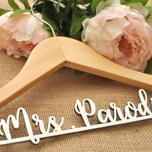 Personalized Wedding Hanger: Custom Bridal Shower Gift
