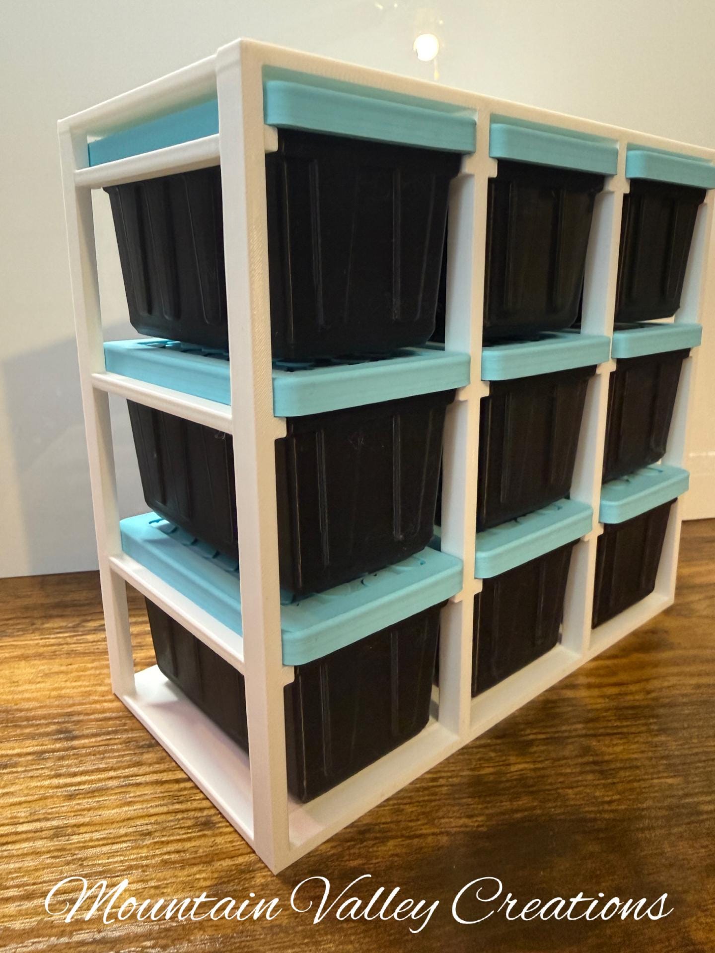 Mini Storage Boxes Rack Mini Storage Totes and Rack - Etsy
