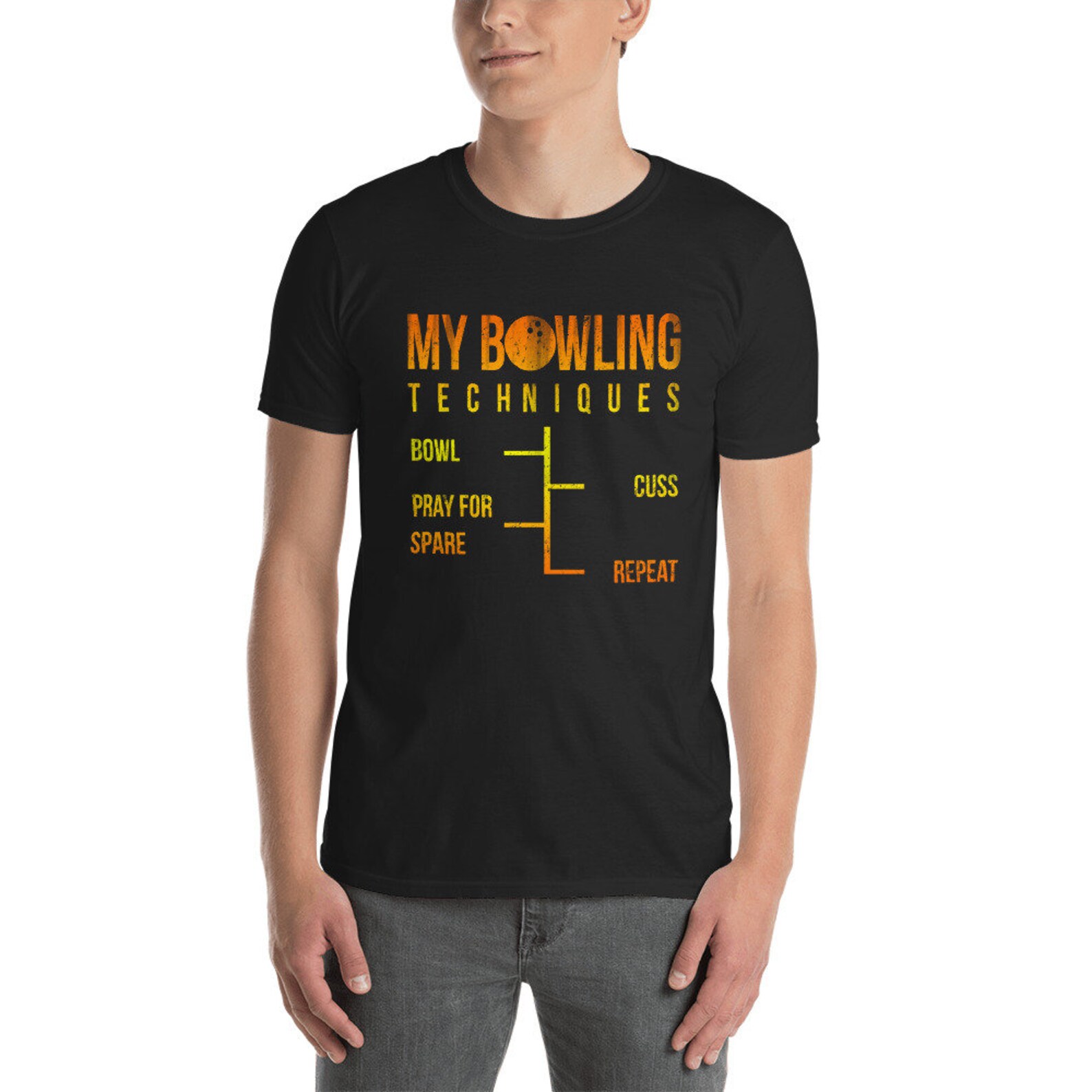 Bowling Shirt My Bowling Technique T Shirt bowling t shirts Etsy