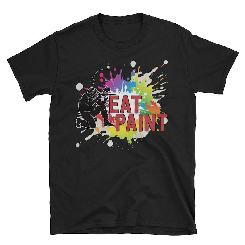 Paintball Gift Shirt Eat Paint Funny Paintball TShirt Etsy