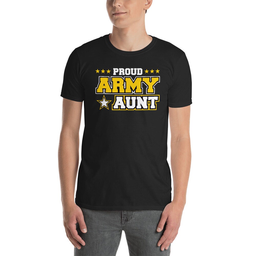 Proud Army Aunt T Shirt US Military 