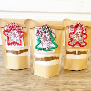 Christmas Gingerbread Cookie Mix, Cookie Mix Favors, Cookie Mix, Wedding Cookie Mixes, Baby Shower Cookie Mixes, Bridal Cookie Mix