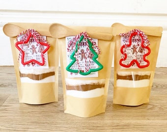 Christmas Gingerbread Cookie Mix, Cookie Mix Favors, Cookie Mix, Wedding Cookie Mixes, Baby Shower Cookie Mixes, Bridal Cookie Mix