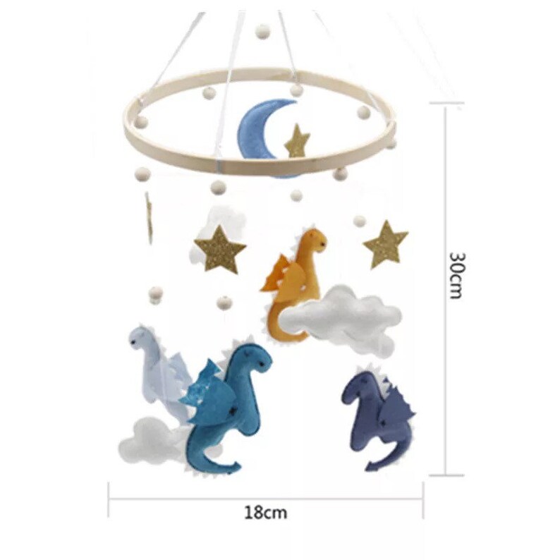 Nursery Mobile Baby Mobile Crib Mobile Nursery Decor Dinosaur Mobile Felt Mobile