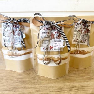 Christmas Gingerbread Cookie Mix, Cookie Mix Favors, Cookie Mix, Wedding Cookie Mixes, Baby Shower Cookie Mixes, Bridal Cookie Mix