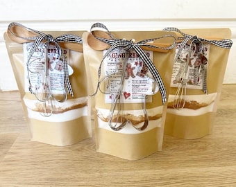 Christmas Gingerbread Cookie Mix, Cookie Mix Favors, Cookie Mix, Wedding Cookie Mixes, Baby Shower Cookie Mixes, Bridal Cookie Mix