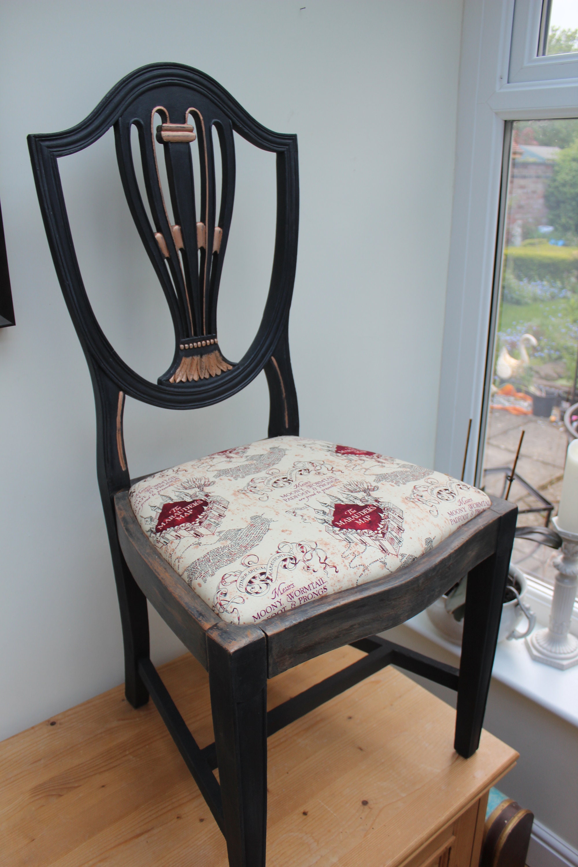 Harry Potter Chair With Marauder Map Seat