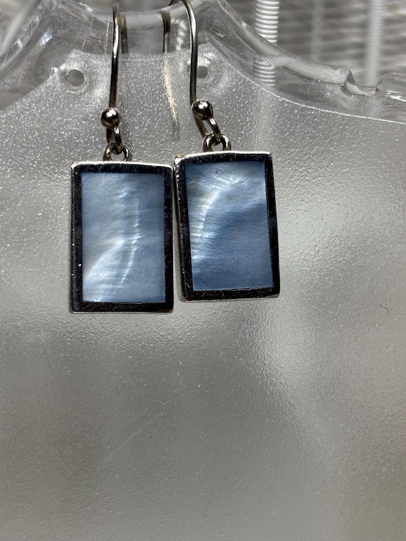 beautiful Sterling silver dangle hook earrings - image 1