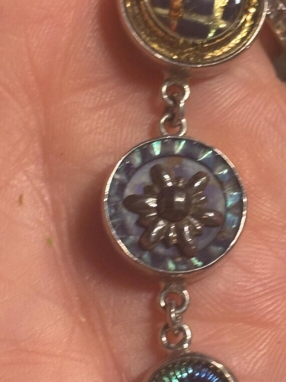 Victorian 3 Button Drop Set in Sterling Silver Ne… - image 5