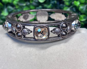 Brighton Silvertone gemstone bracelet