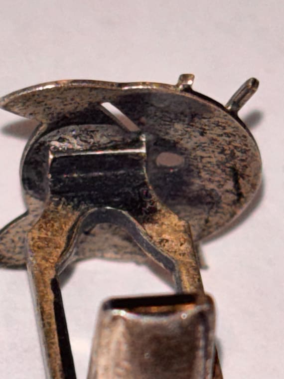 Vintage solid sterling cat cufflinks - image 5