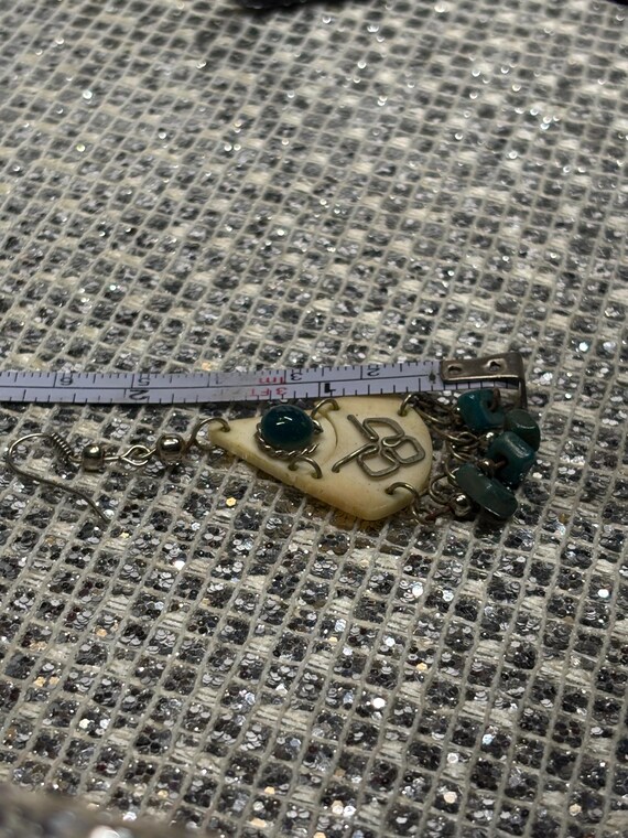 A handmade Peruvian dangle earrings - image 3