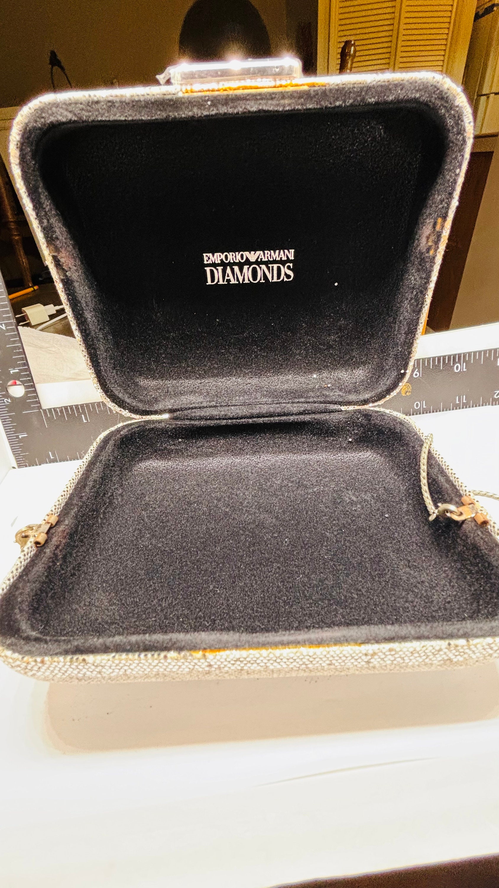 Emporio Armani Diamond Sparkling Evening Clutch - Etsy