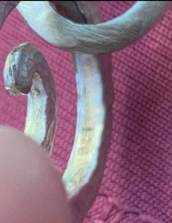 Unique heavy solid sterling silver bracelet Hallm… - image 3