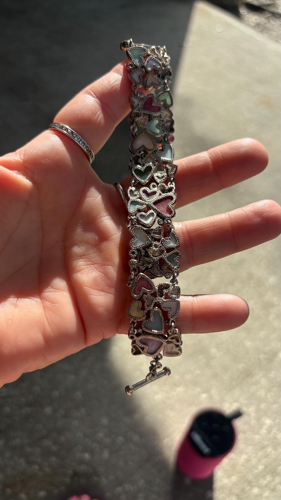 Beautiful, solid sterling silver, natural gemston… - image 3