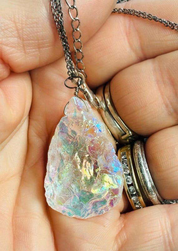 Absolutely beautiful aura courts sterling silver necklace