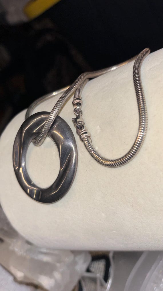 Gorgeous solid sterling silver necklace over 50 g - image 4