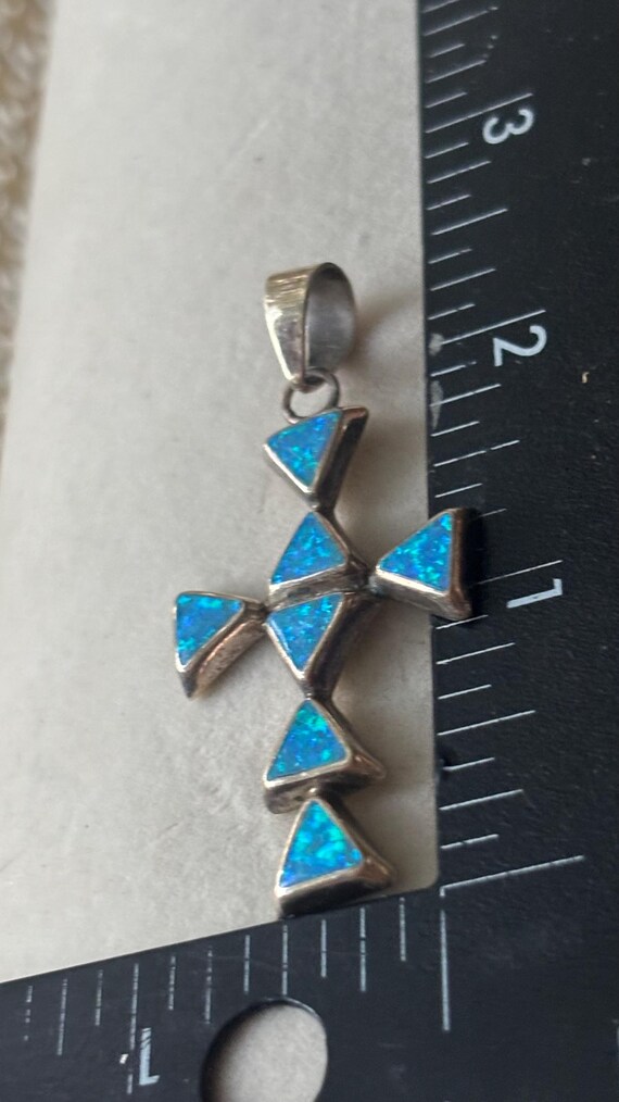 Very beautiful solid 950 Sterling native American… - image 2