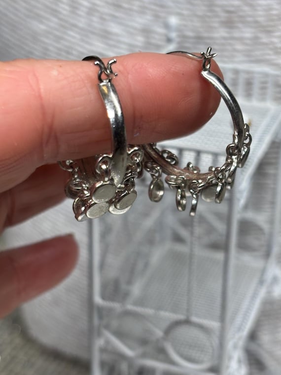 Beautiful 925 Sterling silver hoop earrings