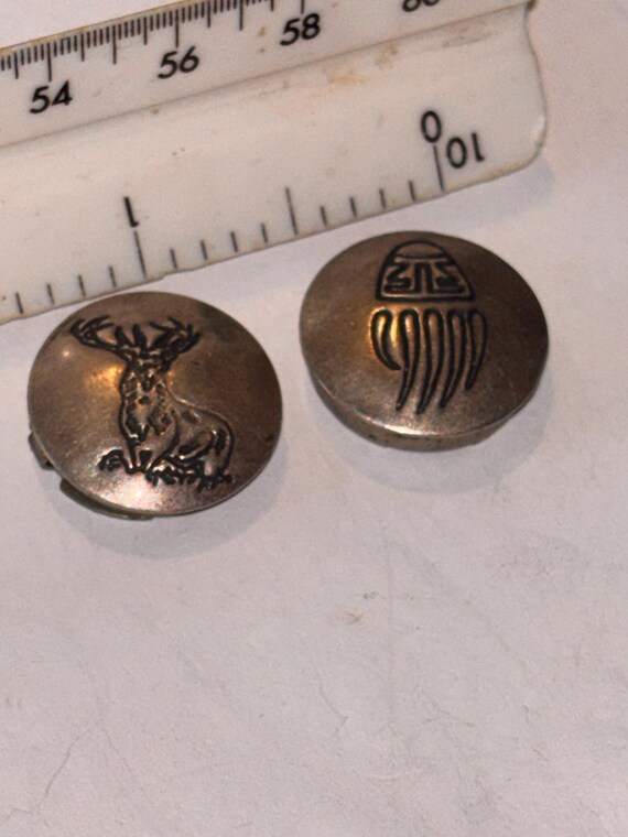 Two vintage button covers - image 1