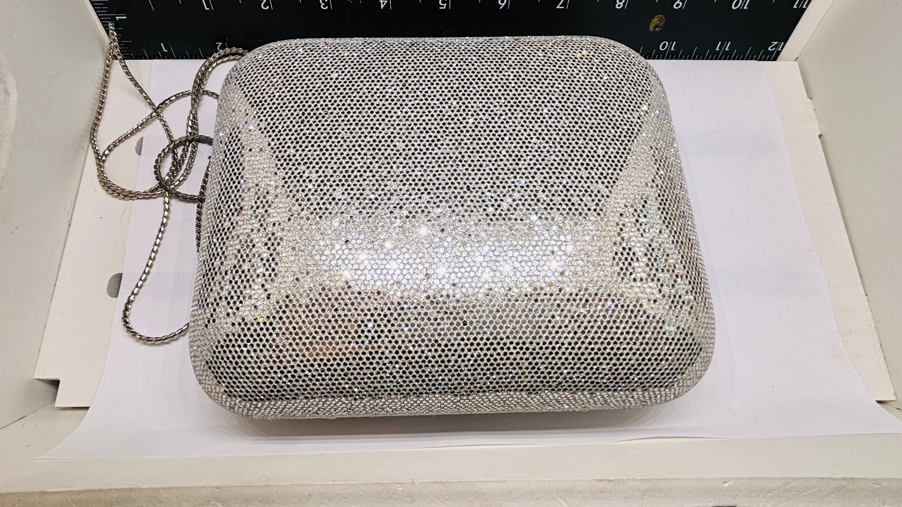 EMPORIO ARMANI DIAMONDS グリッターメッシュクラッチバッグ Emporio Armani Diamond Sparkling Evening Clutch - Etsy