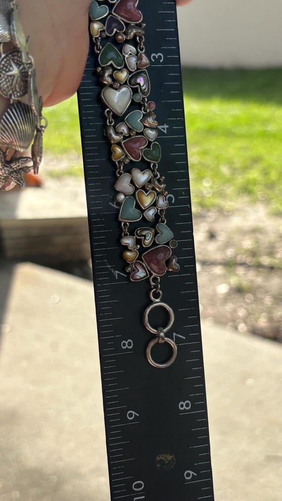 Beautiful, solid sterling silver, natural gemston… - image 6