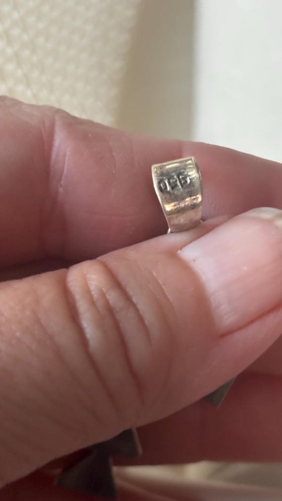 Very beautiful solid 950 Sterling native American… - image 7