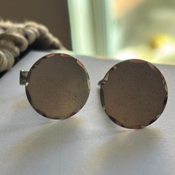 Solid sterling silver vintage cufflinks - image 2