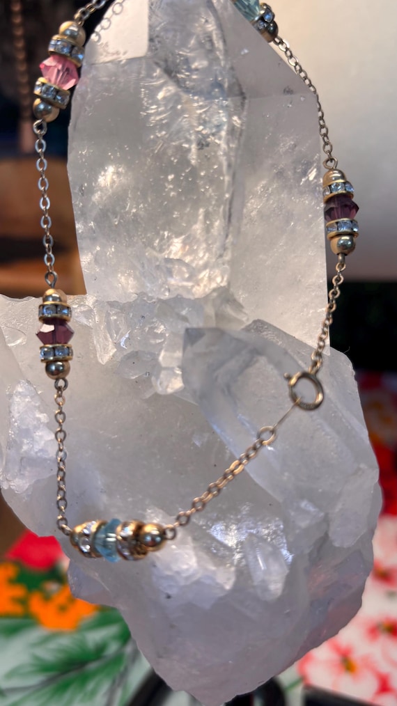 goldfilled sparkly crystal bracelet