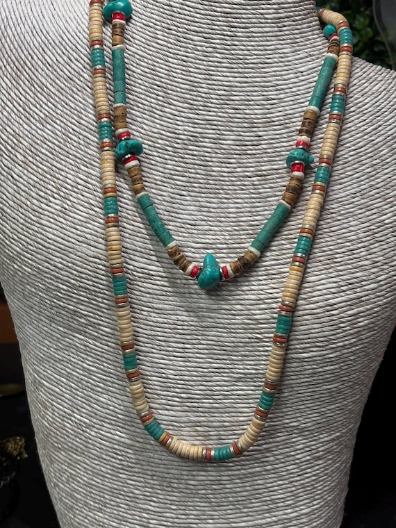 Two handmade Native American necklaces