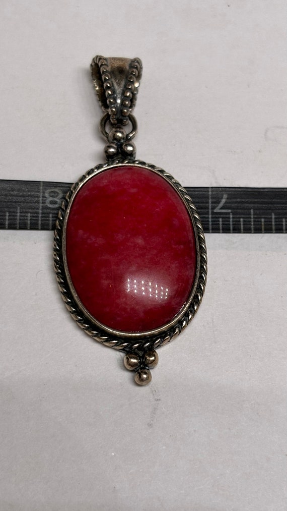 Beautiful vintage, sterling silver amazing Ruby co