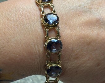 Ross Simons 18k gold vermeil 925 sterling silver sapphire Bracelet