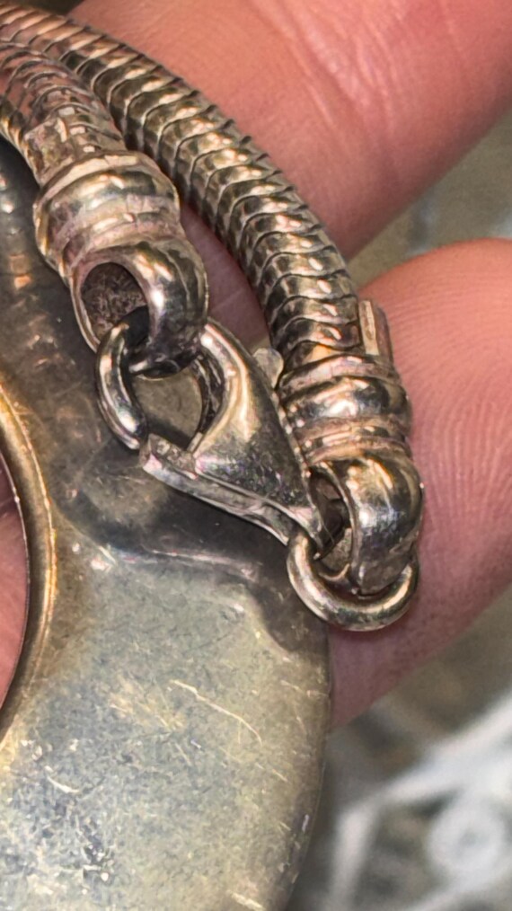 Gorgeous solid sterling silver necklace over 50 g - image 3