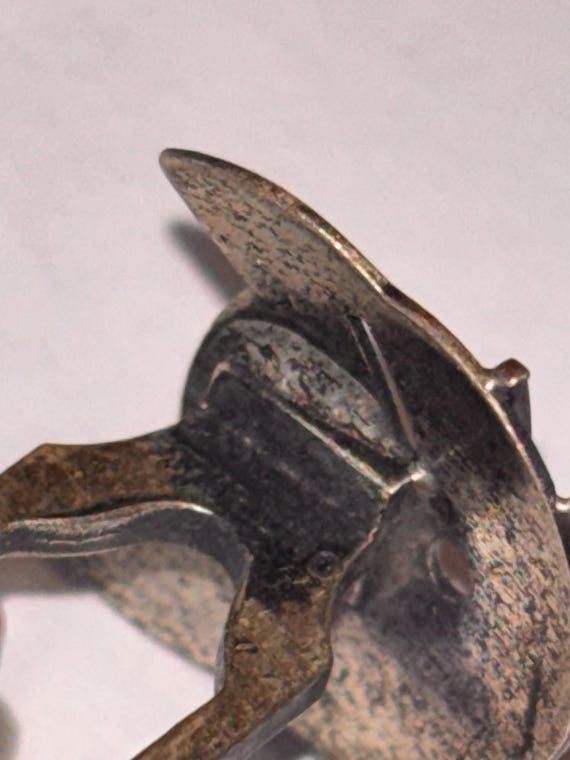 Vintage solid sterling cat cufflinks - image 6