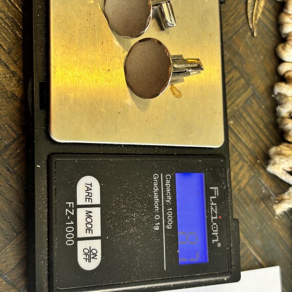 Solid sterling silver vintage cufflinks - image 4