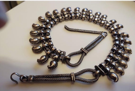 India Rajasthan solid silver cones pendants beads… - image 1