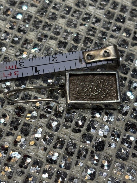 beautiful Sterling silver dangle hook earrings - image 3