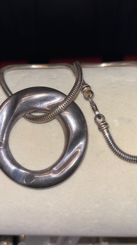 Gorgeous solid sterling silver necklace over 50 g - image 1