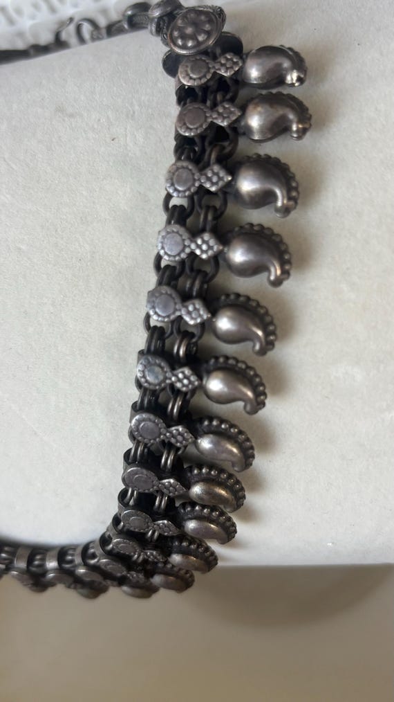 India Rajasthan solid silver cones pendants beads… - image 5