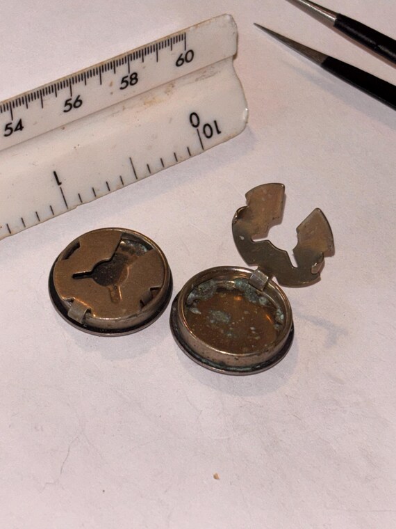 Two vintage button covers - image 3