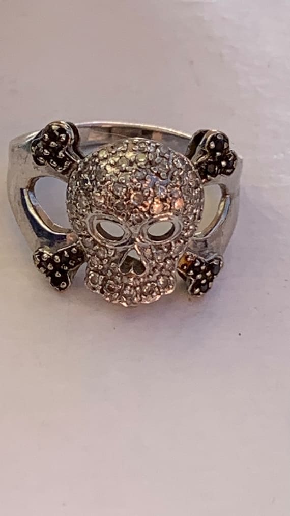 skull diamond ring - Gem